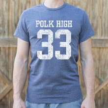 Load image into Gallery viewer, Polk High Number 33 Football T-Shirt (Mens) - SUELEAN
